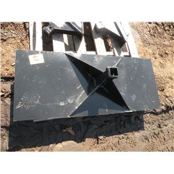 Receiver plate for skidloader -New