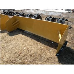 10ft snowpusher for skidloader w/bolt-on metal cutting edge -New