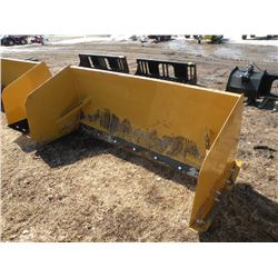7ft snowpusher for skidloader w/bolt-on metal cutting edge -New