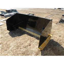 6ft snowpusher for skidloader w/bolt-on metal cutting edge -New