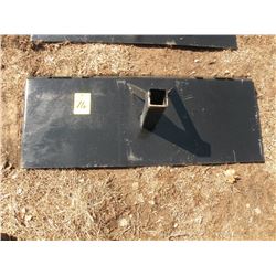 Receiver plate for skidloader -New