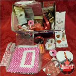 Box Lot: Valentine's Theme (Moulds, Packaging, Ribbon, Gift Bags, Truffle Cups, Cupcake Boxes, etc)