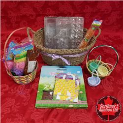 Seagrass Basket Lot: Easter Theme (Moulds, Packaging, Baskets, Basket Grass, Felchlin Chocolate, etc