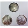 Image 2 : 3 PIECE GEM BU AMERICAN SILVER EAGLES
