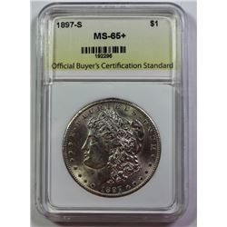 1897-S MORGAN SILVER DOLLAR