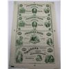 Image 1 : UNCUT SHEET OF 4 CIVIL WAR VIRGINIA NOTES
