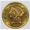 Image 2 : 1905 $5 LIBERTY GOLD