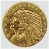 Image 2 : 1909-D $5 GOLD INDIAN