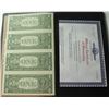 Image 2 : WORLD RESERVE UNCUT SHEET OF (4) $1.00