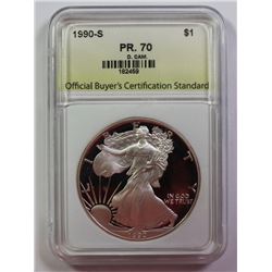 1990-S AMERICAN SILVER EAGLE