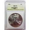 Image 1 : 1991 AMERICAN SILVER EAGLE