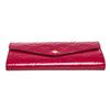 Image 4 : Louis Vuitton Indian Rose Vernis Monogram Sarah Wallet