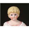 Image 1 : 21” GLASS EYED BISQUE DOLL W/MOLDED HAIR