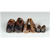 Image 1 : THREE PAIR OF LEATHER ANTIQUE DOLL SHOES