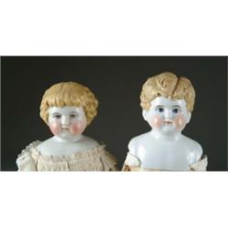LOT OF TWO BLONDE CHINA DOLLS