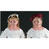 Image 1 : LOT OF TWO 21” ENGLISH POURED WAX SHOULDER HEAD DOLLS IN ORIGINAL BOX