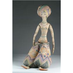 OUTSTANDING ART DECO BED DOLL