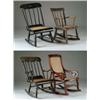 Image 1 : 4 WOODED CHILDREN’S ROCKING CHAIRS
