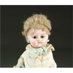 11 1/2” WAX OVER PAPER MACHE DOLL