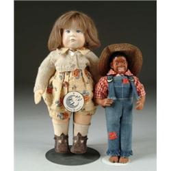 LOT OF TWO 1980 ARTIST DOLLS