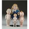 Image 1 : LOT OF FOUR SMALL ALL-BISQUE DOLLS
