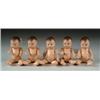 Image 1 : LOT OF FIVE 6 1/2” MADAME ALEXANDER DIONNE QUINTUPLETS