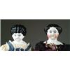 Image 1 : LOT OF TWO 22” AND 21” CHINA HEAD DOLLS