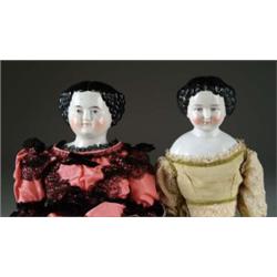 LOT OF TWO 23” & 25” CHINA DOLLS