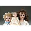 Image 1 : LOT OF 3 BISQUE HEAD DOLLS