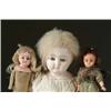 Image 1 : LOT OF THREE ASSORTED COMPOSITION AND WAX DOLLS