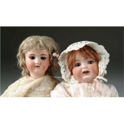 TWO GERMAN BISQUE DOLLS