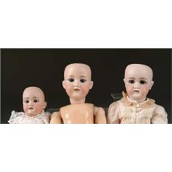 LOT OF THREE GERMAN DOLLS