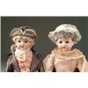 Image 1 : PAIR OF BISQUE SHOULDER HEAD DOLLS