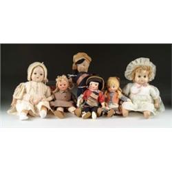 LOT OF TEN ASSORTED DOLLS