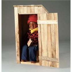 MODERN NANCY BRUNS CARVED WOOD DOLL
