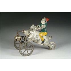 PIG WITH CLOWN RIDER BELL TOY