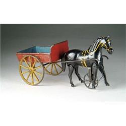 IVES VICTOR WALKING HORSE WAGON