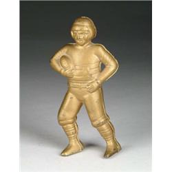 GILDED FOOTBALL PLAYER STILL BANK