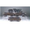 Image 1 : ELECTROPLATED PASSENGER TRAIN SET BY GREY IRON CASTING