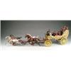 Image 1 : RARE IVES BANDWAGON WITH FOUR HORSES