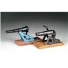 Image 1 : LOT OF 2 CANNONS ON WOOD BASES & CAP HAMMER