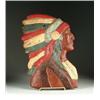 Image 1 : CAST IRON PROFILE BUST OF INDIAN CHIEF