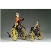 Image 1 : PAIR OF WILKINS CLOWN ON MULE PUSH TOYS