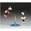 Image 1 : RARE CELLULOID MICKEY AND MINNIE SEESAW TOY