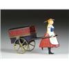 Image 1 : LADY PULLING CLOSED CART
