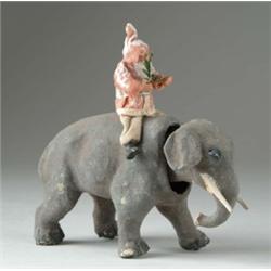 SANTA ON NODDING ELEPHANT