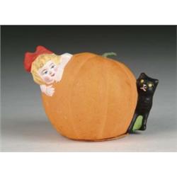 UNUSUAL GERMAN PUMPKIN CANDY CONTAINER