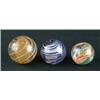 Image 1 : LOT OF 3 LATTICINO SWIRL MARBLES