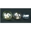 Image 1 : LOT OF 3 SULPHIDE MARBLES