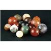 Image 1 : LOT OF 16 AGATE MARBLES